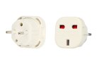 UK to EU AC plug adapter, white 220V