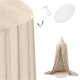 Kid\'s Bed Canopy Baby Crib Curtain Play Tent House, Beige