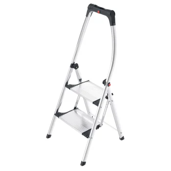 Hailo K100 TopLine 2-Step Aluminium Stepladder