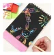 Kruzzel Scratch Art Paper Set with Wooden Stylus 10 Pages