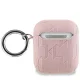 Karl Lagerfeld AirPods 1 / 2 Case Monogram Karl & Choupette Head, Pink