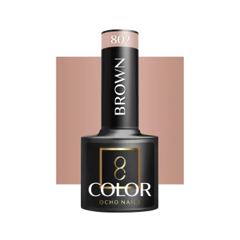 Ocho Nails Brown 802 Hybrid Gel Polish, 5 g