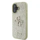Guess Fixed Glitter Big 4G Case for iPhone 16 Plus Gold