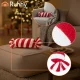 Ruhhy Christmas Decorative Candy Pillow, 30x15 cm, White/Red