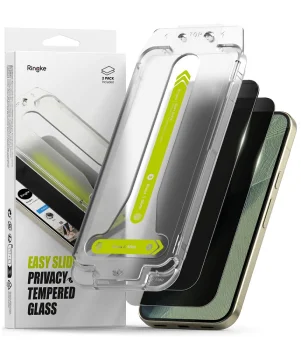 Privatumą saugantis apsauginis stiklas Ringke Easy Slide Privacy Google Pixel 9 Pro / 10 Pro / 11 Pro, 2 vnt.