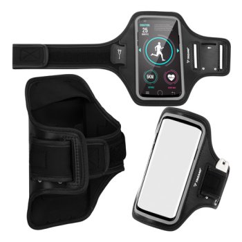 Running Armband Phone Case Trizand Up to 7 Inch, Black