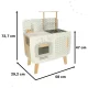 Lulilo Retro Wooden Play Kitchen for Kids with Accessories, 73 cm
