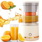 Automatic Citrus Juicer for Oranges and Lemons, Portable & Rechargeable, white