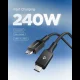 Spigen Essential EB24015CC USB-C / USB-C 240W 150cm Cable - Black