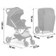 Nukido Paseo Baby Stroller, Foldable