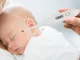 Electronic Digital Thermometer with LCD Display, White