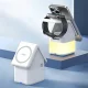 Duzzona W20 15W 4in1 inductive charger iPhone / AirPods / Apple Watch with night lamp - white