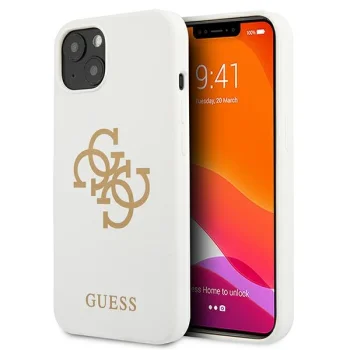 Guess iPhone 13 mini White Silicone 4G Logo Case