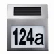 Maclean MCE172 LED Solar Lamp with House Number