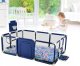 Large Safety Children\'s Playpen / Dry pool / Playground 235x129cm, Blue