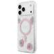 Guess Resin Flowers Glitter MagSafe Phone Case Cover iPhone 17 Pro Max - Pink