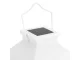 Decorative LED Lantern with Flickering Flameless Candle, Battery Operated, White