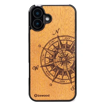 Bewood Wooden Case for iPhone 16 Plus TRAVELER MERBAU