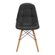 Scandinavian Ergonomic Chair 4Rico QS-185 Eco-Leather, Black