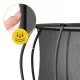 4FIZJO PRO Garden Trampoline 496 cm 16FT with Net and Ladder, Green-Black