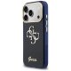 Guess IML 4G Script Metal Phone Case Cover iPhone 17 Pro - Blue
