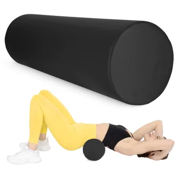 4FIZJO Rehabilitation and Massage Bolster 100 x 30 cm, Black