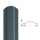 Profiled Metal Fence Board Polo PMx2 1650 mm, RAL 8019