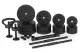 Adjustable Dumbbell Set 40 kg (2×20 kg) with Barbell Connector and Kettlebell Handle