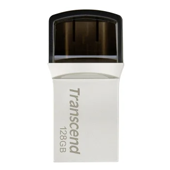Transcend JetFlash 890S 128GB OTG USB Flash Drive, USB Type-C / USB 3.1