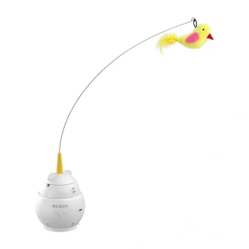 Rotating Laser Toy with Feather for Cats Rojeco Q2