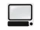 Magnifying Glass with Light LED16 Folding 3.5x Reading Magnifier, White-Black