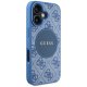 Guess 4G Circle Classic Logo MagSafe Case for iPhone 16 Blue