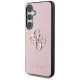 Guess Grained Big 4G Logo Case for Samsung Galaxy S25+ Pink
