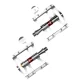Rockbros JT410S 4-Bearing Bicycle Pedals - Silver