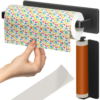 Ruhhy 26798 Paper Towel Holder, Black