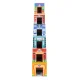 City Stacking Blocks Tower with Wooden Vehicles and Figures 18-Piece Set