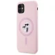 Karl Lagerfeld Silicone Karl&Choupette MagSafe Case for iPhone 11 6.1\" - Pink