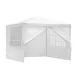 MultiGarden Garden Pavilion 3x3 m, 4 Walls, White