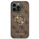 Guess 4G Big Metal Logo Case for iPhone 14 Pro Brown