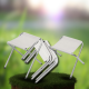 Bakalu KZ1138 Folding Camping Table Set with 4 Chairs