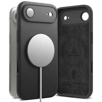 Ringke iPhone 17 Air Case Silicone Magnetic MagSafe, Black