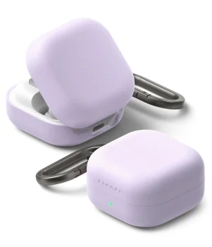 Ringke Silicone Case for Samsung Galaxy Buds 4 / Buds 4 Pro, Light Purple