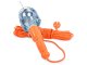 Workshop lamp with 10m cable and hook, 230V, orange