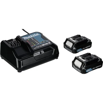 Makita Energy Kit 197658-5 (2x BL1021B + DC10SB + Makpac Case)