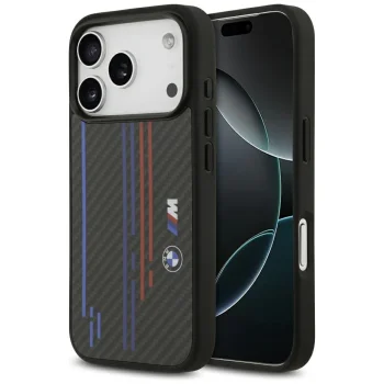 BMW iPhone 17 Pro Case M Kevlar Lines & Logo MagSafe, Black