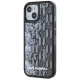 Karl Lagerfeld Liquide Glitter Monogram Gradient iPhone 15 Case - Black
