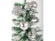 Christmas Tree Baubles, Silver, Unbreakable, 16 pcs Set, 55-65 mm