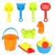 2-in-1 Sand and Water Table for Kids with Accessories and Stool