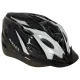 Adjustable bike helmet with ventilation, size L, 58-62 cm, black and white