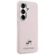 Karl Lagerfeld Saffiano KC Metal Logo MagSafe Case for Samsung Galaxy S26+ - Pink